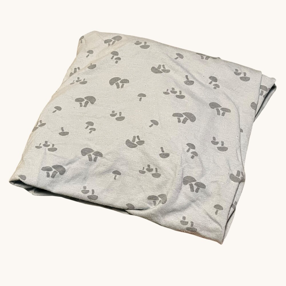 Modern Moments by Gerber Blue Mushroom Print Fitted Playard Sheet